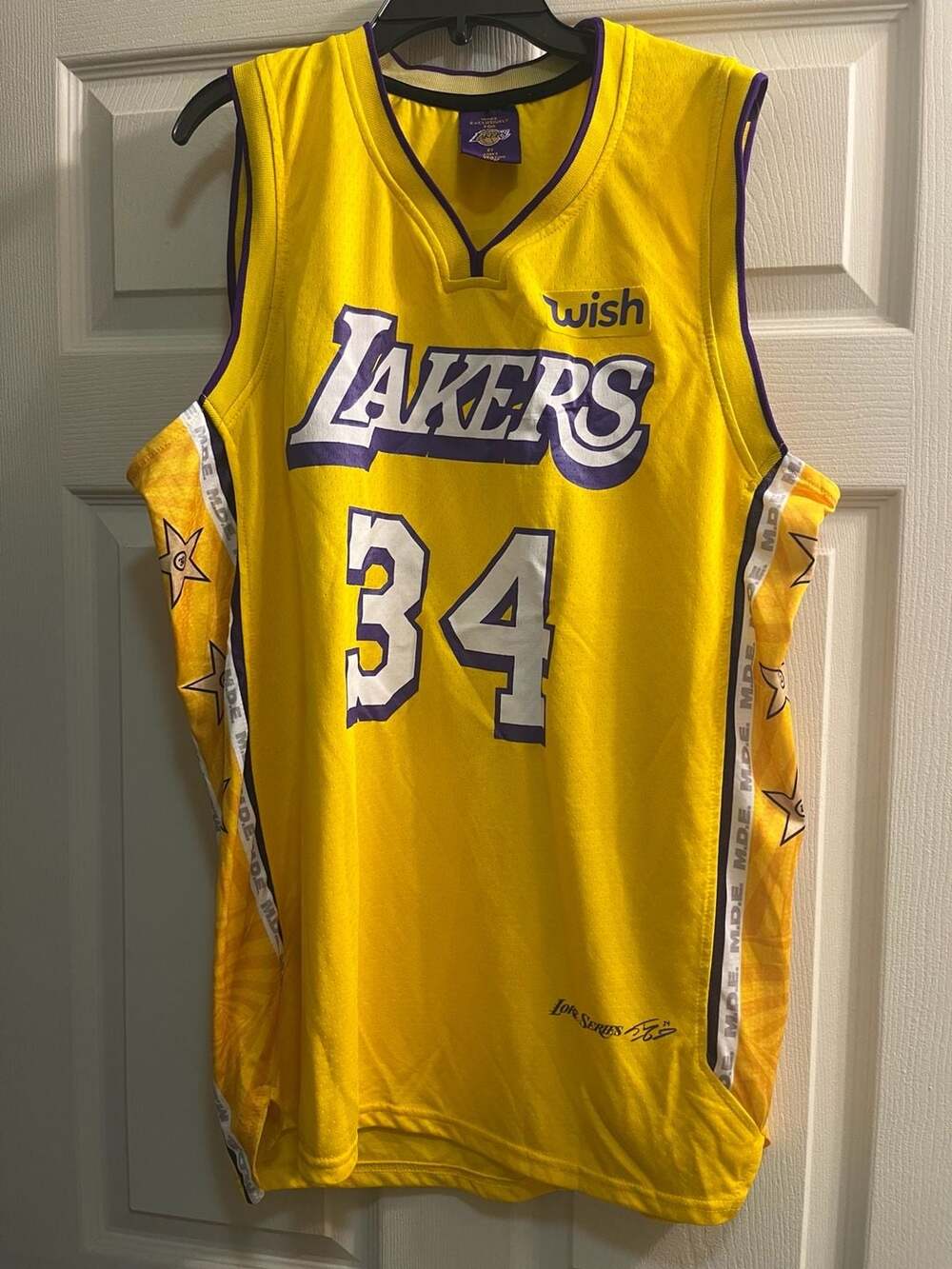 Los Angeles Lakers Shaquille O'Neal #34 Lore Series City Edition Jersey XL